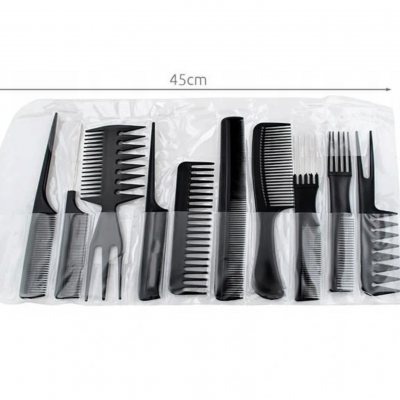 Conjunto de 10 Pentes de Cabeleireiro