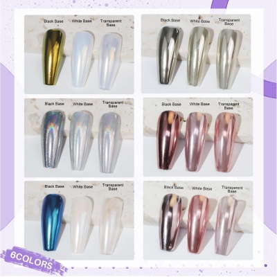 Kit 6 Pós de Efeitos para Nail Art