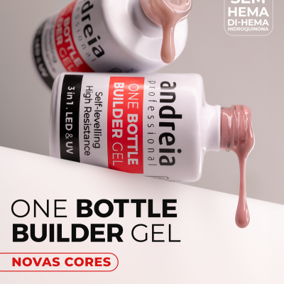 One Bottle Builder Gel - Glitter Soft White