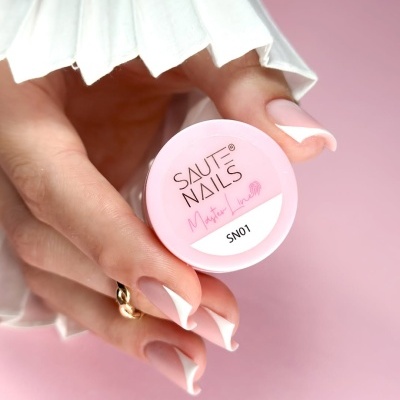 Master Line Gel Saute Nails N.01 - Branco