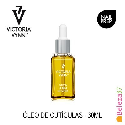 Frasco de óleo amarelo para cutículas Victoria Vynn com conta-gotas