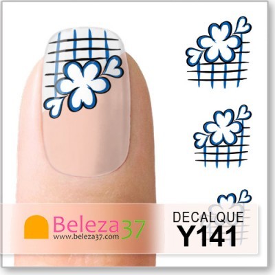 Decalques de Francesinha com Flores (Y141)