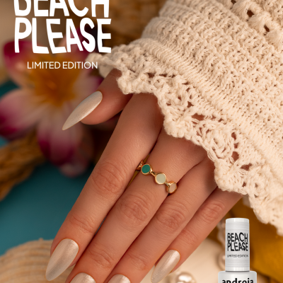 Verniz Gel Andreia BP1 - Branco metálico