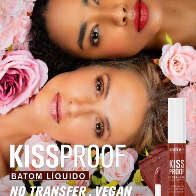 Kiss Proof Andreia – Batom Líquido Mate No Transfer - 24 Pink Dahlia