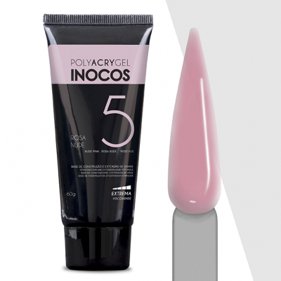 Polyacrygel Inocos em Bisnaga 5 - Rosa Nude 60g