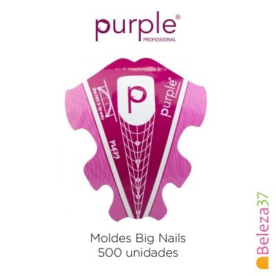 Moldes Big Nails Purple - 500 unidades