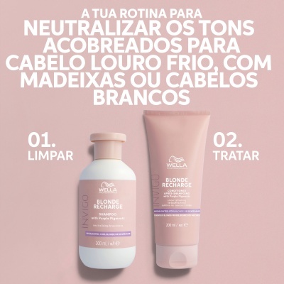 Wella Champô Invigo Blonde Recharge (Para cabelo louro com tons frios) 300ml