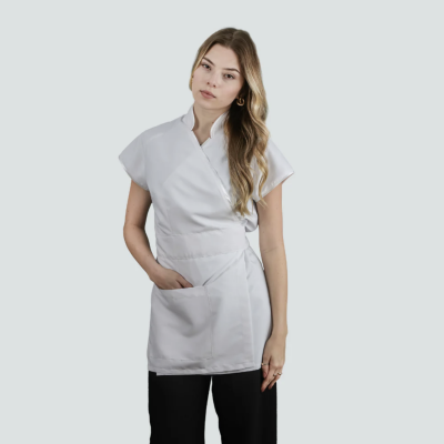 Kimono State of Mind em Microfibra - Cor: Branco, Tamanho M