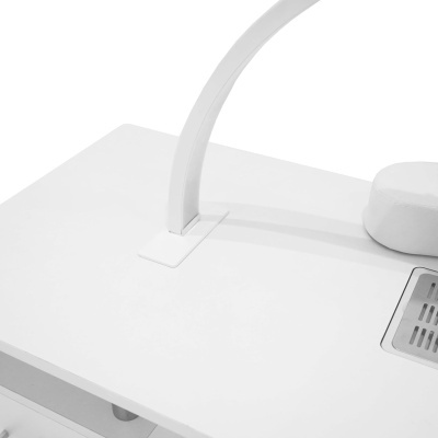 Mesa de Manicure Profissional com Aspirador Encastrado + Candeeiro LED + Apoio de Mãos