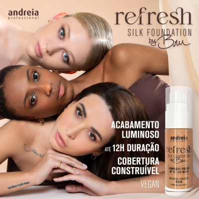 Andreia Refresh Silk Foundation By Bru - 09 – Milk Chocolate