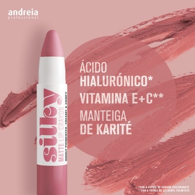 Batom Stick Andreia Silky Matte - 04 Coffee