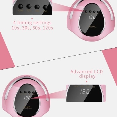 Catalisador UV LED Rosa Soulpala de 48 Leds e 180W