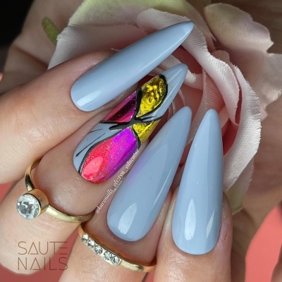 Verniz Gel Saute Nails S120 Baby Shark (Azul Pastel)