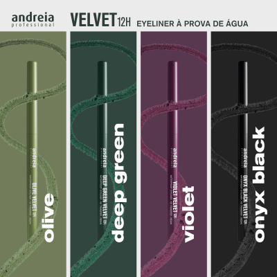 Andreia Eyes Lápis Eyeliner Deep Green Velvet 12H
