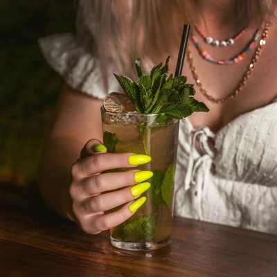 Verniz Gel Saute Nails S189 Mohito (Amarelo Néon)