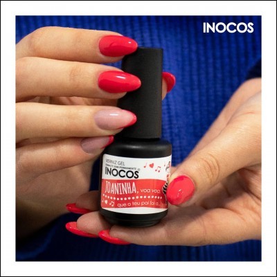Verniz Gel Inocos 156 – Joaninha (Vermelho Rosado)