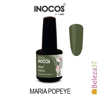 Verniz Gel Inocos 166 – Maria Popeye (Verde Floresta / Verde Tropa)