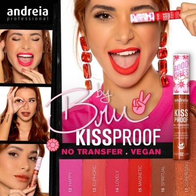 Batom Líquido Mate No Transfer Kiss Proof Andreia – 16 Spiritual (Tom terracota)