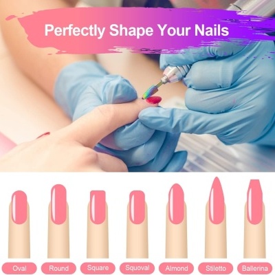 Kit com 11 Ponteiras de Broca em Tungsténio para Remoção de Gel + Oferta Caixa Armazenamento