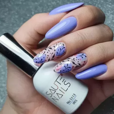 Verniz Gel Saute Nails S113 Iris - Roxo Médio
