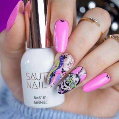 Verniz Gel Saute Nails S181 Minniee (Rosa Pastel)