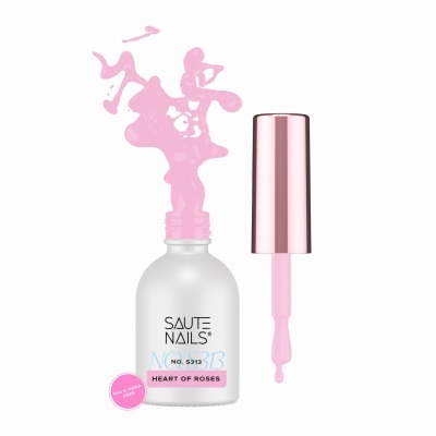 Verniz Gel Saute Nails S313 - Heart of Roses (Rosa Doce Semi-Transparente)