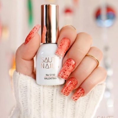 Verniz Gel Saute Nails S150 Valentina (Vermelho Glitter)