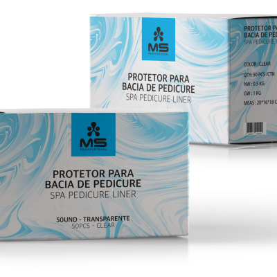 Protetor de Bacia de Pedicure MS - Caixa de 50 unidades