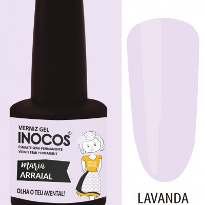 Verniz Gel Inocos 182 - Maria Arraial (Lavanda Nude)
