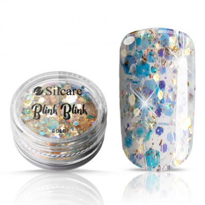 Silcare Blink Blink Nail Decorations - Gold 0,5g