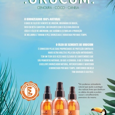 Real Natura Óleo Bronzeador Urucum e Côco 100ml