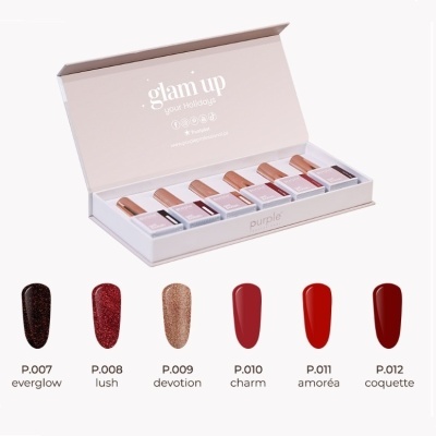 Coleção Verniz Gel Purple – LET IT SHINE (6 cores: P007 ao P012) (Sem Caixa)