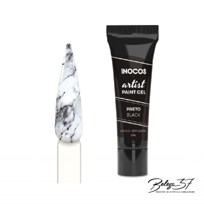 Paint Gel Artist Inocos 5ml - Preto