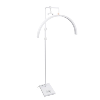 Candeeiro de Pé Alto Led 180º Branco para Marquesa e OFERTA de Suporte para Telemóvel