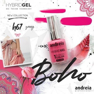 HYBRID GEL ANDREIA – Fusion Color H67 - Young (Rosa Coral Elétrico)