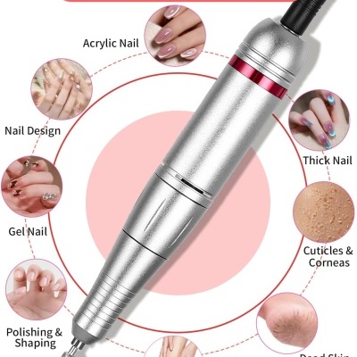 Fresa Elétrica Digital Branca Jutyum 45000 RPM