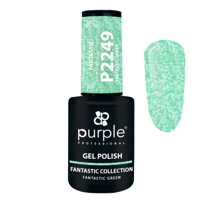 Verniz Gel PURPLE P2249 - Green Flakes