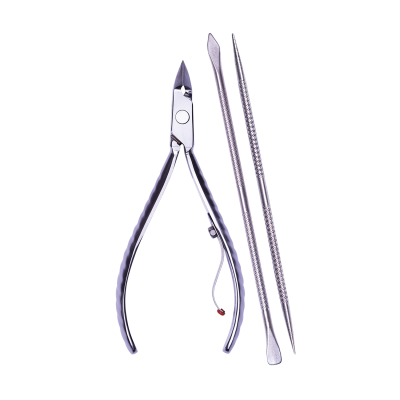 Alicate Cutículas 778-EP com Espátula Dupla e Palito Professional Premium Inox Mundial