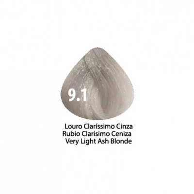 Tinta Violet Keratin Trendy 9.1 - 100ml - LOURO  CLARÍSSIMO CINZA