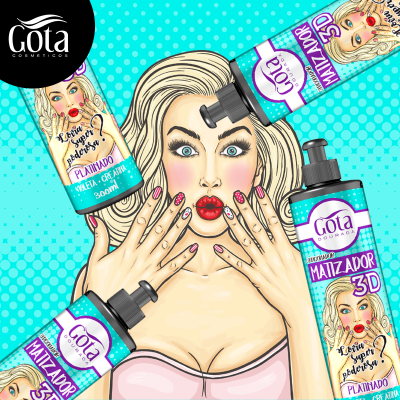 Gota Dourada Condicionador Matizador 3D - 120 ML - Marsala