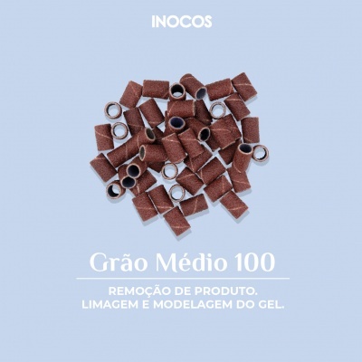50 Recargas de Lixa Inocos Grão Médio 100