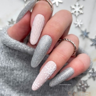 Verniz Gel Saute Nails S238 Snowman (Prata com Efeito Flash)