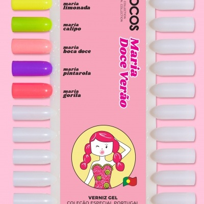 Verniz Gel Inocos – Coleção 6 Cores "Maria Doce Verão"