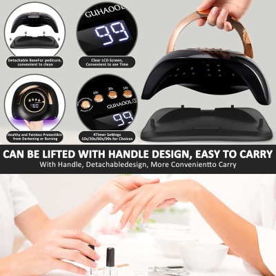 Catalisador UV LED GUHAOOL de 36 Leds e 180W