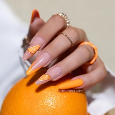 Verniz Gel Saute Nails S138 Orange Glow (Laranja Néon)
