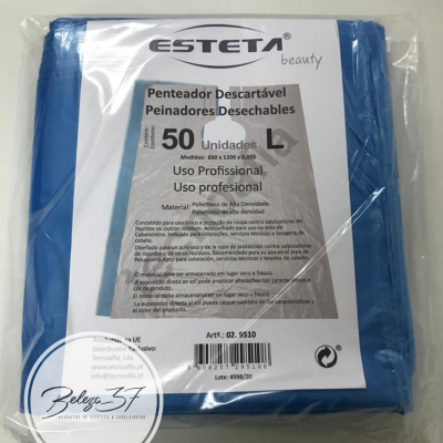 Penteador Descartável Azul Tam. L 830 x 1200mm - 50 Unidades