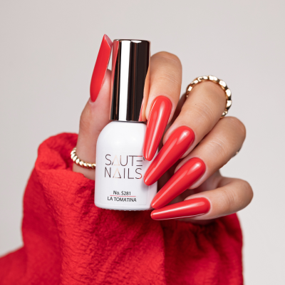 Verniz Gel Saute Nails S281 - La Tomatina (Vermelho Tomate)