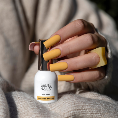 Verniz Gel Saute Nails S326 - Toasted Butter (Amarelo Mostarda)