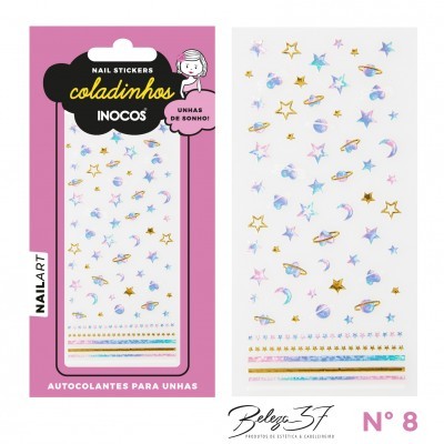 Autocolante para unhas Inocos - Padrão 8