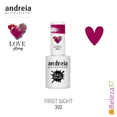 Verniz Gel Andreia 302 - First sight - Rosa Intenso com brilho lilás